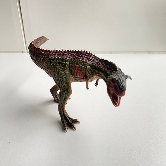 Jurassic‎ Dinosaur Figure Carnotaurus Realistic Standing Crimson King 11” - Picture 1 of 4